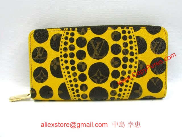 LOUIS VUITTON/ルイ・ヴィトン ジッピー・ウォレット/ラウンド長財布/ヤヨイクサマ/モノグラムパンプキンドット/ジョーヌ(イエロー)/M60449 